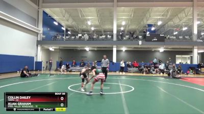 92 lbs Placement Matches (16 Team) - Collin Dailey, Terps vs Xuan Graham, Steel Valley Renegades