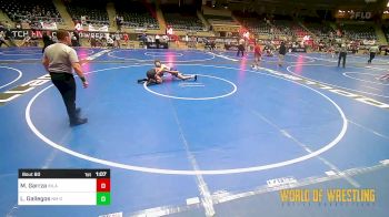 135 lbs 2nd Place - Mathius Garrza, Inland Elite Wrestling Club vs Lorenzo Gallegos, NM Gold