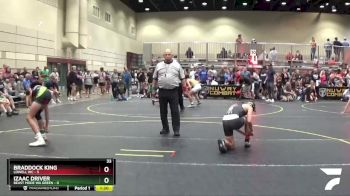 117 lbs Round 2 (6 Team) - Izaac Driver, Beast Mode WA Green vs Braddock King, Lowell WC