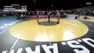 3A Boys 175 lbs Semifinal - Brody Buzzard, Harrisburg Boys vs Tyler Pond, Yamhill-Carlton Boys