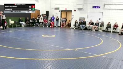 118 lbs Cons. Round 5 - Josh Pfeiffer, Iroquois vs Ian Weis, Hamburg