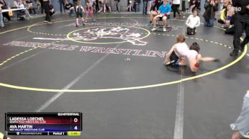 55 lbs Quarterfinal - Ava Martin, Mid Valley Wrestling Club vs Ladessa Loechel, North Pole Wrestling Club