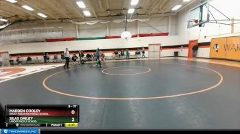 77 lbs Cons. Round 3 - Silas Dailey, Lander Middle School vs Madden Cooley, Rocky Mountain Middle School