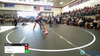 180 lbs Rr Rnd 2 - Joey Tabor, Tonkawa Takedown Club vs Laney Horine, Unattached