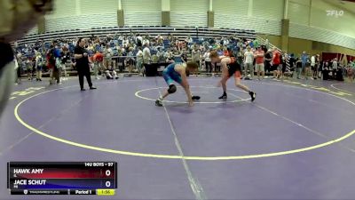 97 lbs Champ. Round 2 - Hawk Amy, IL vs Jace Schut, MI