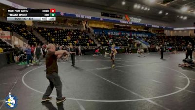 138 lbs Champ. Round 1 - Blake Irvine, Don Bosco vs Matthew Laird, Joliet (Catholic Academy)