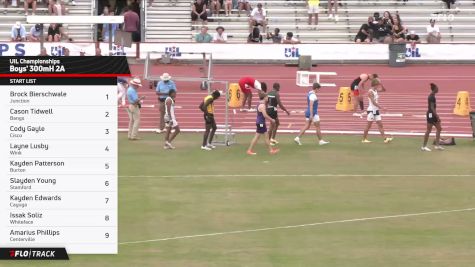 High School Boys' 300m Hurdles 2A, Finals 1