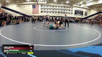113 lbs Quarterfinal - Brad Cerankosky, WestLake vs Josh Novak, St. Ignatius