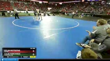 D3-285 lbs Quarterfinal - Dylan Nottestad, Westby vs Caleb Marchwick, Ithaca/Weston