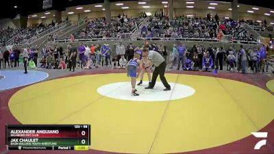 98 lbs Champ. Round 1 - Alexander Anguiano, Hillsboro Mat Club vs Jax Chaulet, Basin Bulldog Youth Wrestling