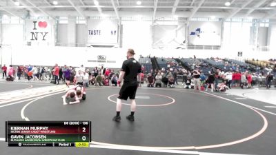 136 lbs Semifinal - Kiernan Murphy, Hilton Junior Cadet Wrestling vs Gavin Jacobsen, Ruthless Aggression Wrestling Club