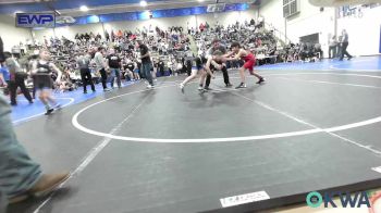 73 lbs Quarterfinal - Tsu-tli Christie-Vangen, Fort Gibson Youth Wrestling vs Riley Mcclure, Raw Wrestling Club