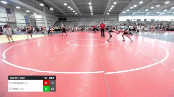 100 lbs Quarterfinal - Calan Childress, Cali Red vs Camden Hook, POWA