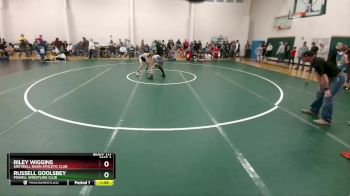 110 lbs Quarterfinal - Riley Wiggins, Greybull Basin Athletic Club vs Russell Goolsbey, Powell Wrestling Club