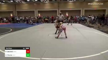 58 lbs 3rd Place - Preston Beckett, Nwwc vs Zaydn Payne, Gold Rush Wr Ac