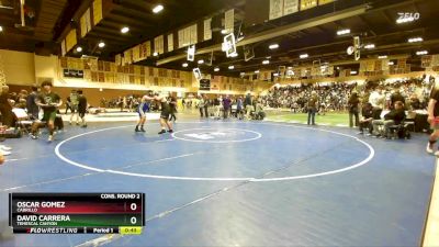215 lbs Cons. Round 2 - Oscar Gomez, Cabrillo vs David Carrera, Temescal Canyon