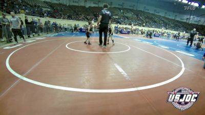 50 lbs Quarterfinal - Blake Fowler, Duncan Demon Wrestling vs Aaliyah Burden, Blanchard Wrestling Club