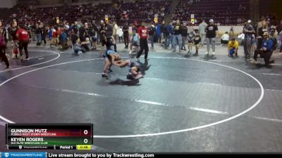 74 lbs Cons. Round 3 - Keyen Rogers, SLV Elite Wrestling Club vs Gunnison Mutz, Pueblo West Storm Wrestling