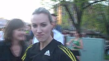 Carrie Tollefson Post Race- USATF Mile Road Championships.