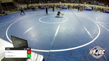 64 lbs Consi Of 16 #2 - Emy Rice, Clinton Youth Wrestling vs Casin Gurrea, OKC Saints Wrestling