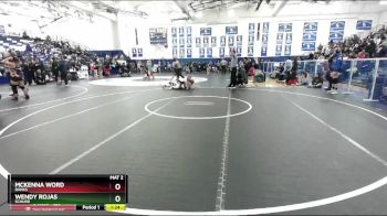 145 lbs Quarterfinal - McKenna Word, Banks vs Wendy Rojas, Schurr