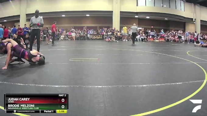 150 lbs Quarterfinal Judah Carey CKWA vs Brodie Melzoni Nolensville Wrestling Club