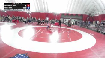 117 lbs 1st Place Match - Cage Preslaski, Askren Wrestling Academy vs Kyle Herr, Brown Deer Jr Falcons Wrestling Club