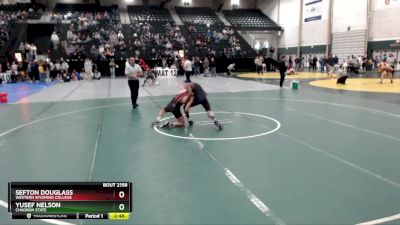 125 lbs Champ. Round 2 - Yusef Nelson, Chadron State vs Sefton Douglass, Western Wyoming College