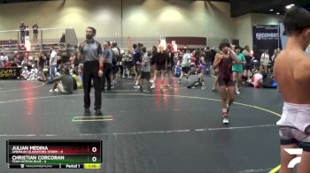 85 lbs Finals (8 Team) - Christian Corcoran, Team Gotcha Blue vs Julian Medina, American Gladiators-Storm