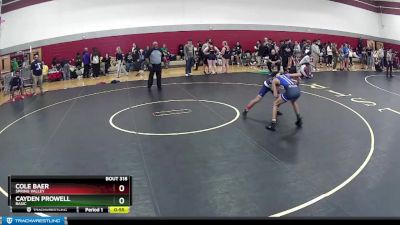 113 lbs Cons. Round 2 - Cole Baer, Spring Valley vs Cayden Prowell, Basic