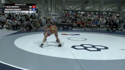 48 kg Champ. Rd Of 64 - Silas Dietrich, Steller Trained Wrestling vs Brayden Johnson, Sons Of Thunder