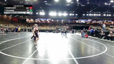 120 lbs Cons. Round 3 - Tye Daniel, Ola vs Joesph Britt, Carolina Forest