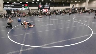 113 lbs Champ. Rd Of 32 - Cole Kasparek, McDominate Training Center vs Arav Pandey, American Dream Wrestling Club