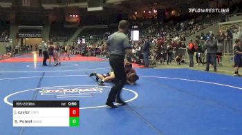 195 lbs Rr Rnd 1 - Julian Caylor, Catoosa Youth Wrestling vs Sean Poteet, Wagoner Takedown Club
