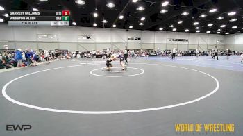 110 lbs 7th Place - Garrett Williams, Untouchables 14U MN vs Wesston Allen, Team Wyoming 14U