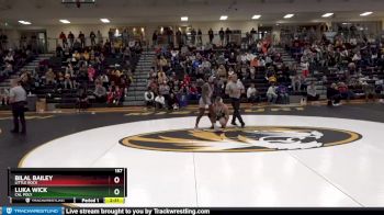 157 lbs Quarterfinal - Bilal Bailey, Little Rock vs Luka Wick, Cal Poly