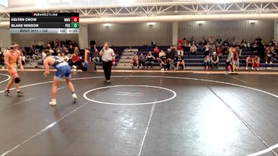 165 lbs Cons. Round 3 - Blake Winsor, Pratt Community College vs Kelten Crow, Western Wyoming College