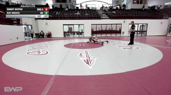 126 lbs Consi Of 4 - Emmit Moten, Morris JH/HS Wrestling vs Ray Brock, Hulbert High School