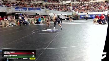 D1-144 lbs Cons. Round 3 - Korey Kemper, Desert Vista vs Josiah Bohn, Westpoint