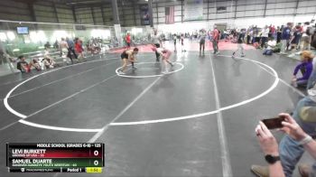 125 lbs Cons. Semi - Levi Burkett, Ground Up USA vs Samuel Duarte, Hanover Hawkeye Youth Wrestlin