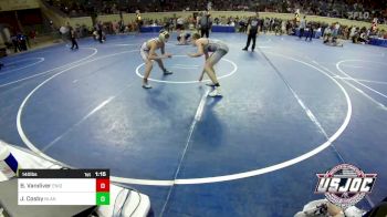 140 lbs Round Of 32 - Brody Vandiver, Enid Youth Wrestling Club vs Journey Cosby, Blanchard Wrestling Club