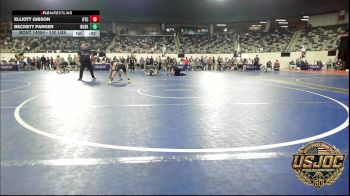100 lbs Consi Of 8 #1 - Elliott Gibson, Owasso Takedown Club vs Beckett Parker, Husky Wrestling Club