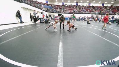 46 lbs Consi Of 4 - Drayson Couch, Del City Little League vs Brantley Rodriques, D3 Wrestling Cluib