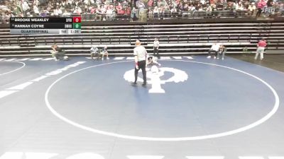 5A 115 lbs Quarterfinal - Hannah Coyne, Salem Hills vs Brooke Weakley, Springville