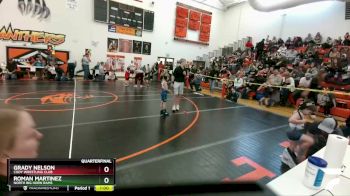 43 lbs Quarterfinal - Grady Nelson, Cody Wrestling Club vs Roman Martinez, North Big Horn Rams