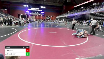 172 lbs Rr Rnd 3 - Zachary Bell, Heights Wrestling Club MT vs Jaxson French, Cody WC