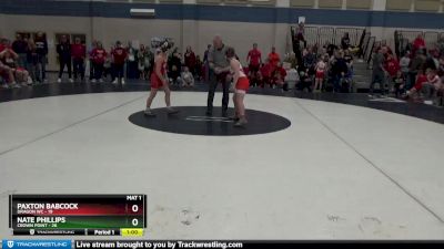 98 lbs Placement (4 Team) - Nate Phillips, Crown Point vs Paxton Babcock, Dragon WC
