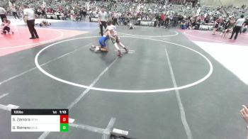 106 lbs Semifinal - Samson Zamora, Dethrone WC vs Giovanni Romero, Salem Elite Mat Club