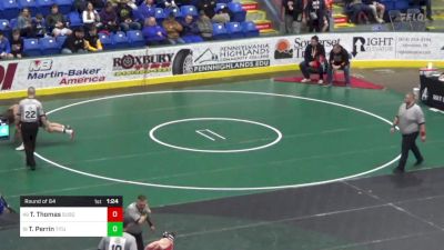 172 lbs Round Of 64 - Tristen Thomas, Susquenita vs Teegan Perrin, Titusville