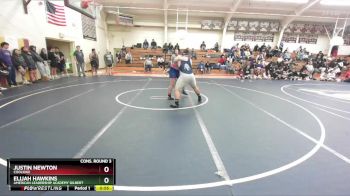 285 lbs Cons. Round 3 - Justin Newton, Coolidge vs Elijah Hawkins, American Leadership Academy Gilbert